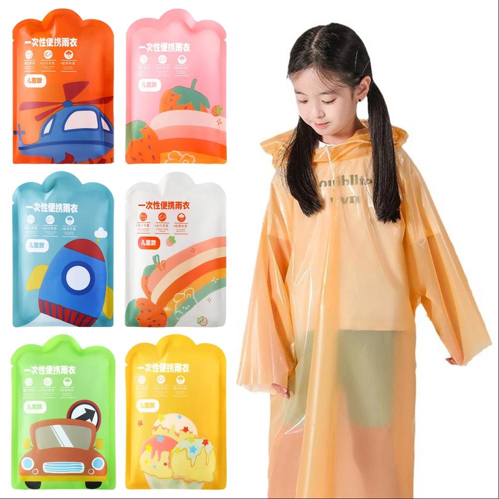 Fishing Rain Suit - 6Pcs/set Thickened Disposable Kids Rainwear Portable