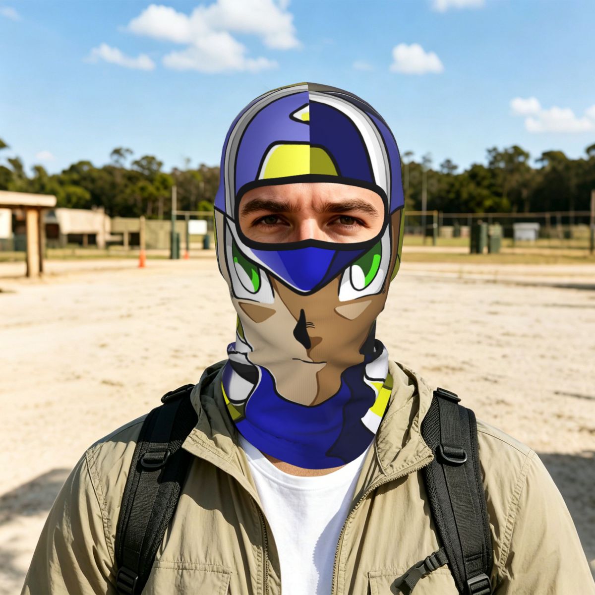 Fishing Mask Sun Protection - Megaman Video Game Mega Man Breathable