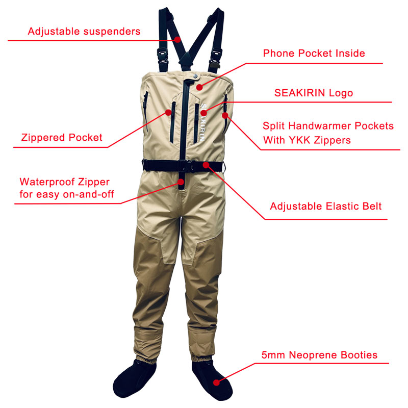 Zip-front Breathable Stout Che - Fishing Waders recension och pris