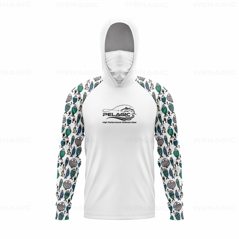 pelagic gear Men Hood Fishing  - Fishing Shirt Uv Protection recension och pris