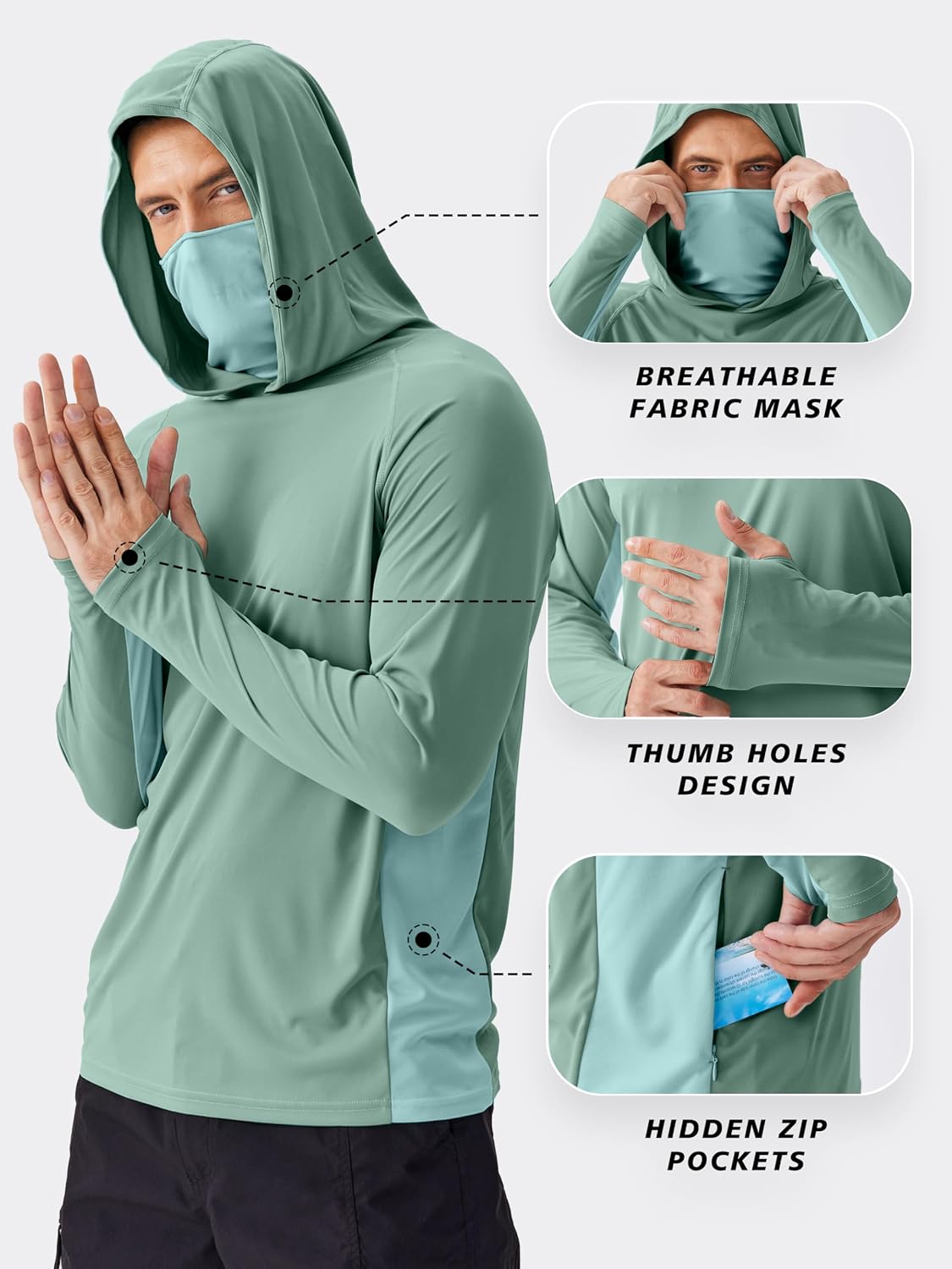 PINSPARK Men's Sun Protection  - Fishing Mask Sun Protection recension och pris