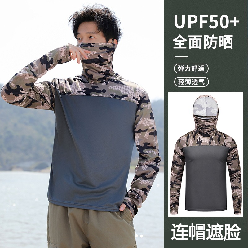 Fishing Shirt Hooded Men Sunsc - Fishing Mask Sun Protection recension och pris