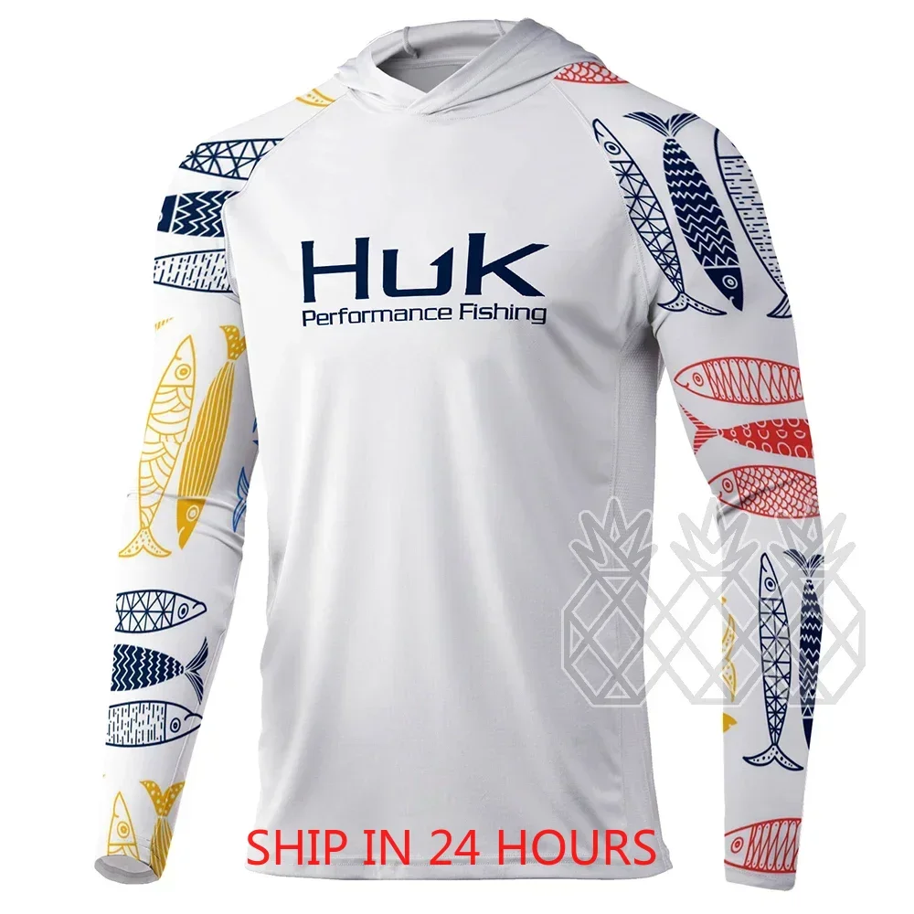 HUK Fishing Hoodie Shirts Men  - Fishing Shirt Uv Protection recension och pris