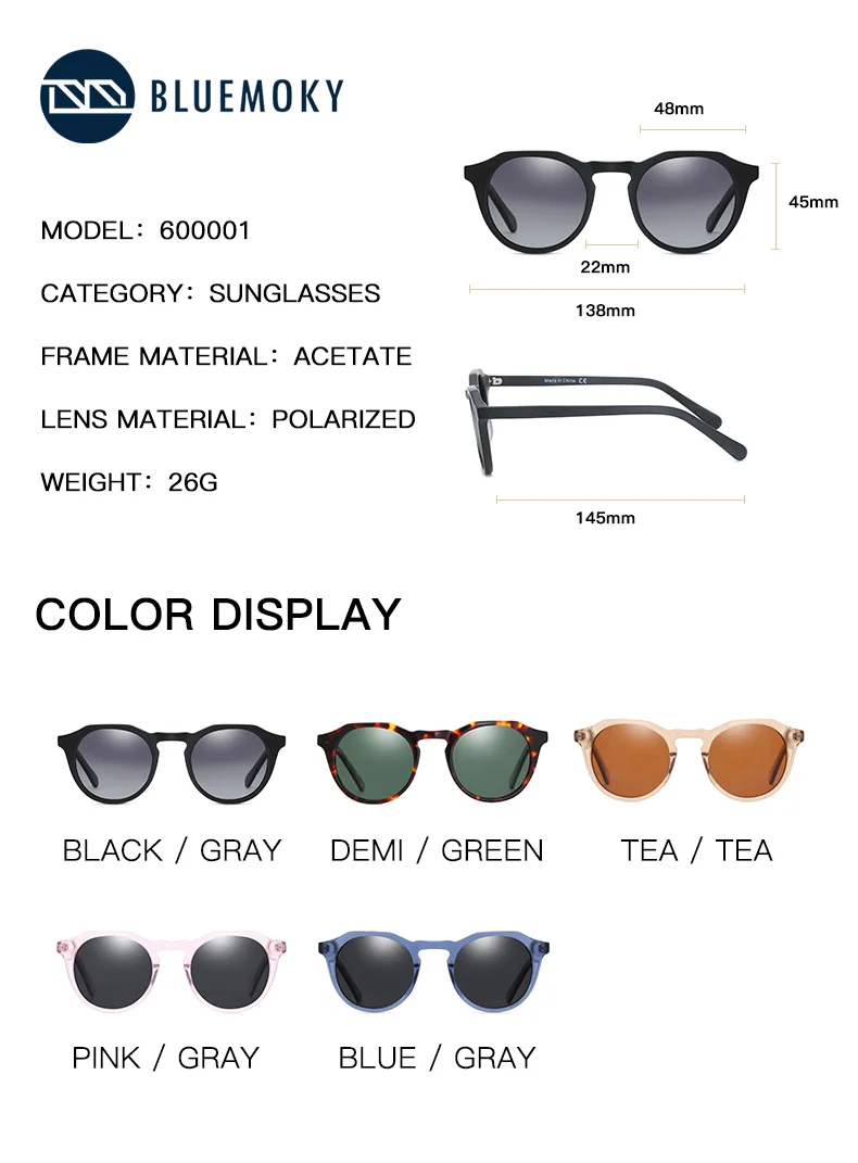 BLUEMOKY Polarized UV400 Prote - Fishing Sunglasses Polarized recension och pris