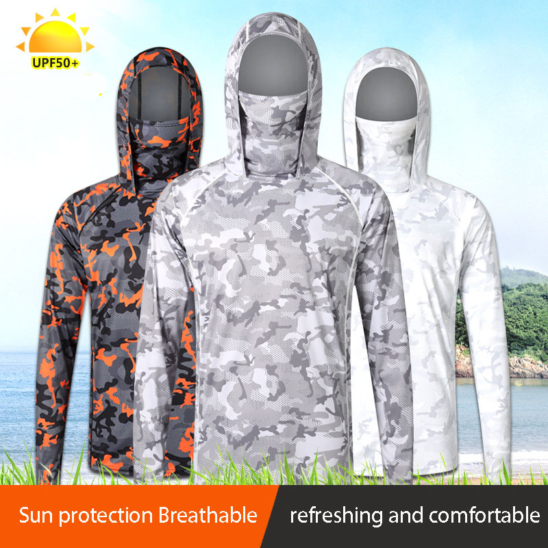 Camouflage Fishing T-shirt wit - Fishing Shirt Uv Protection recension och pris