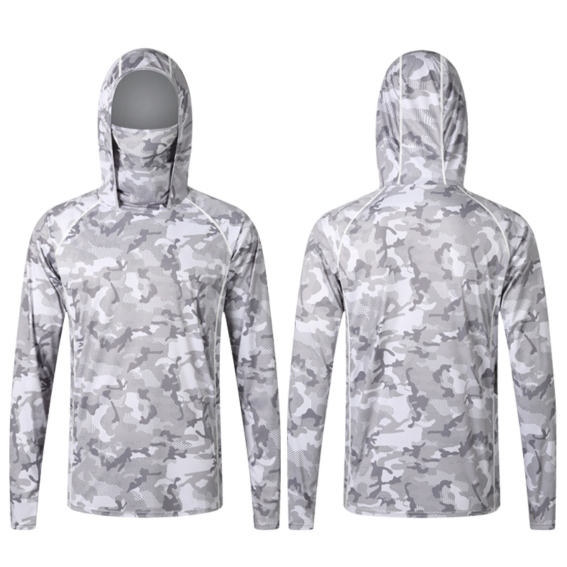 Camouflage Fishing T-shirt wit - Fishing Shirt Uv Protection recension och pris