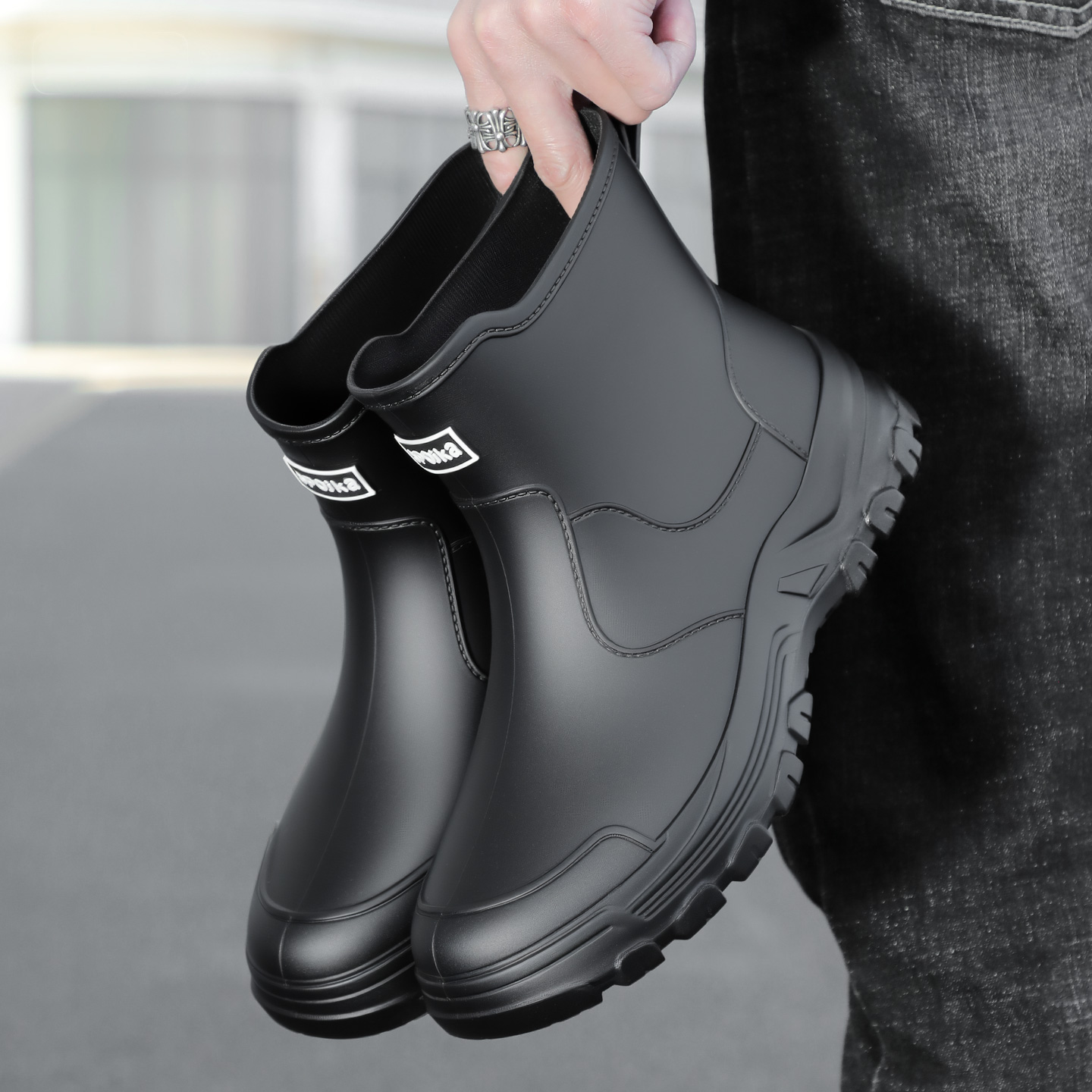 Fashionable new style men's mi - Fishing Boots recension och pris