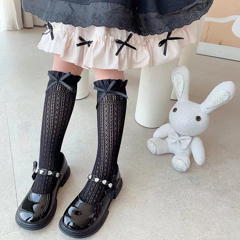 Girls Long Tube Lace Stockings - Fishing Socks recension och pris