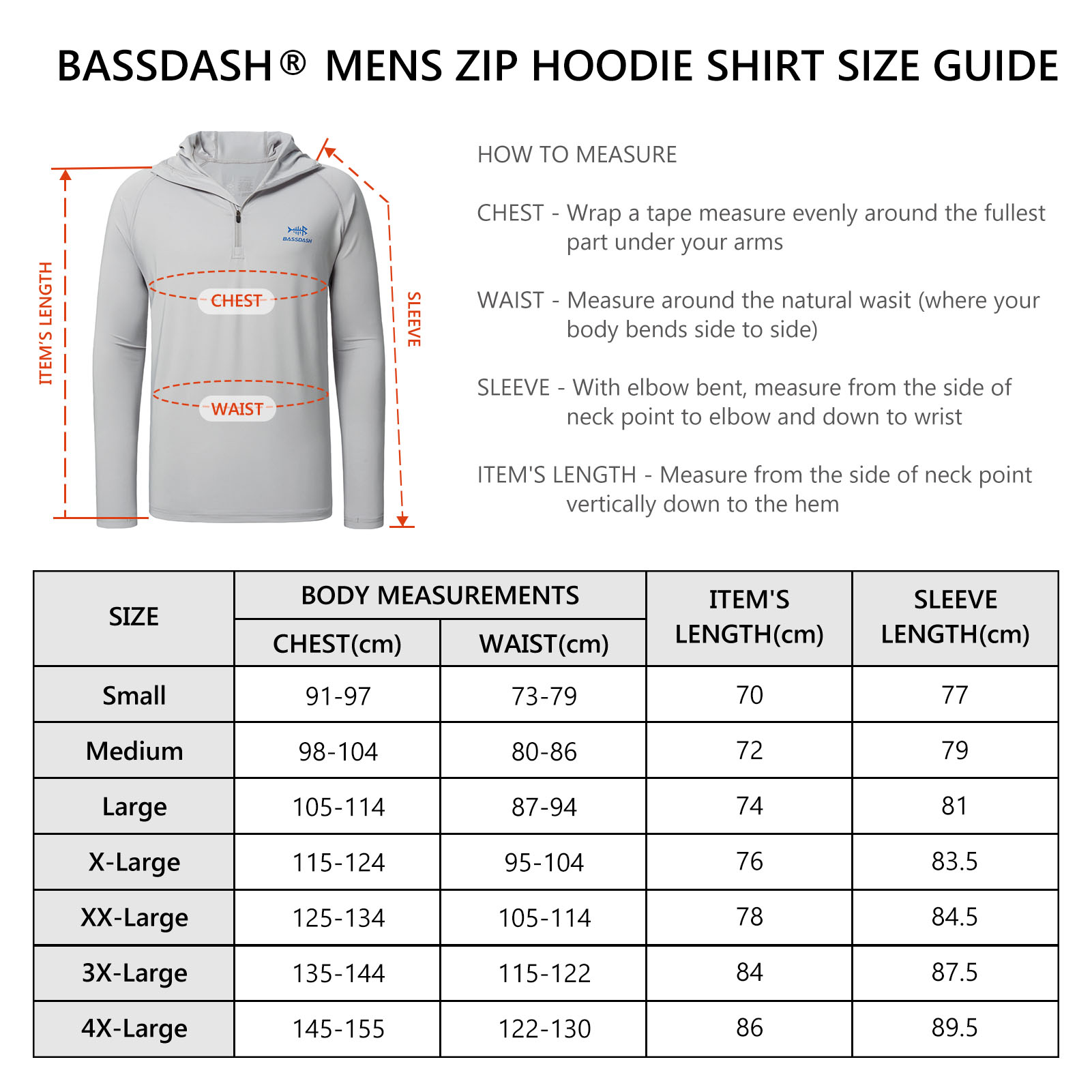 Bassdash Men’s UPF 50+ 1/4 Zip - Fishing Shirt Uv Protection recension och pris